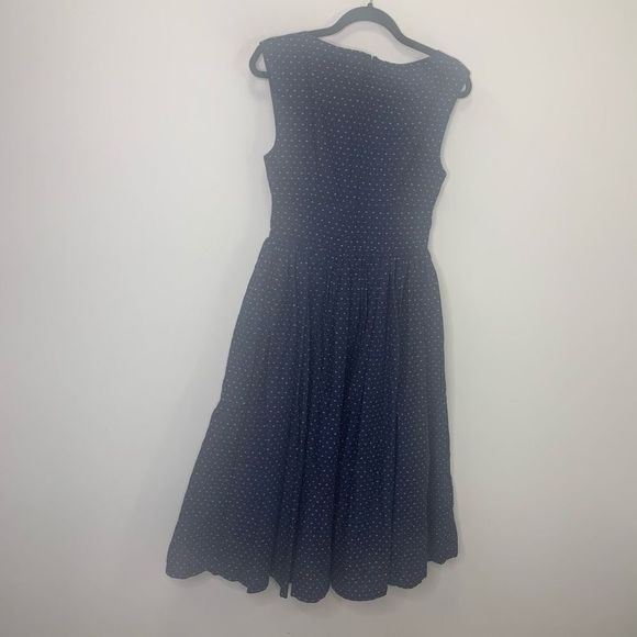 NEW ModCloth Size 6 Fit and Flare with Pockets Navy MIDI Dress. (1m1) - Picture 9 of 14